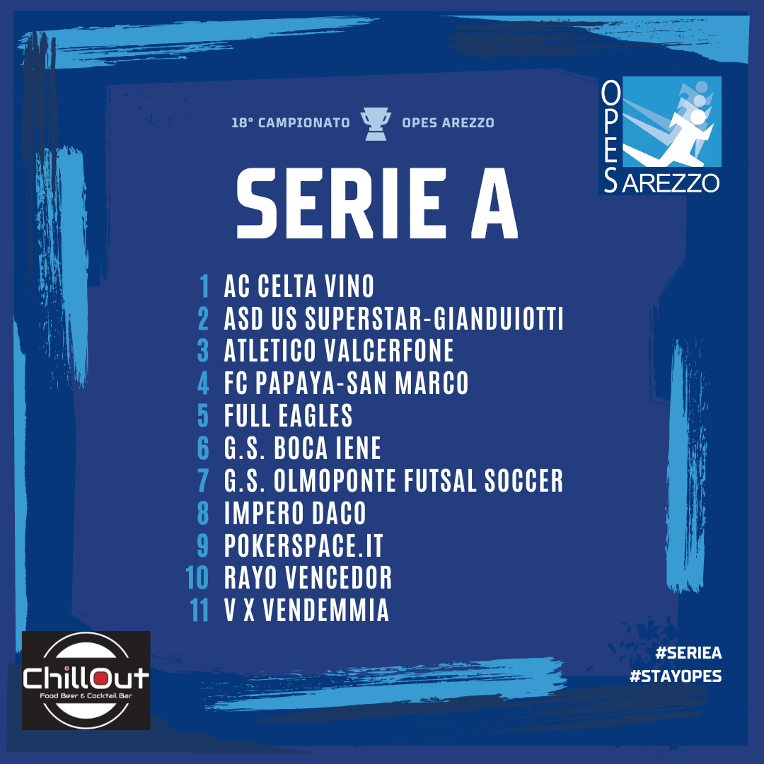 LE SERIE DEL 18 CAMPIONATO OPES OPES AREZZO EVENTS